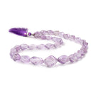 8x5-18x14mm Pink Amethyst Faceted Twist Beads 16 inch 33 pieces - Beadsofcambay.com