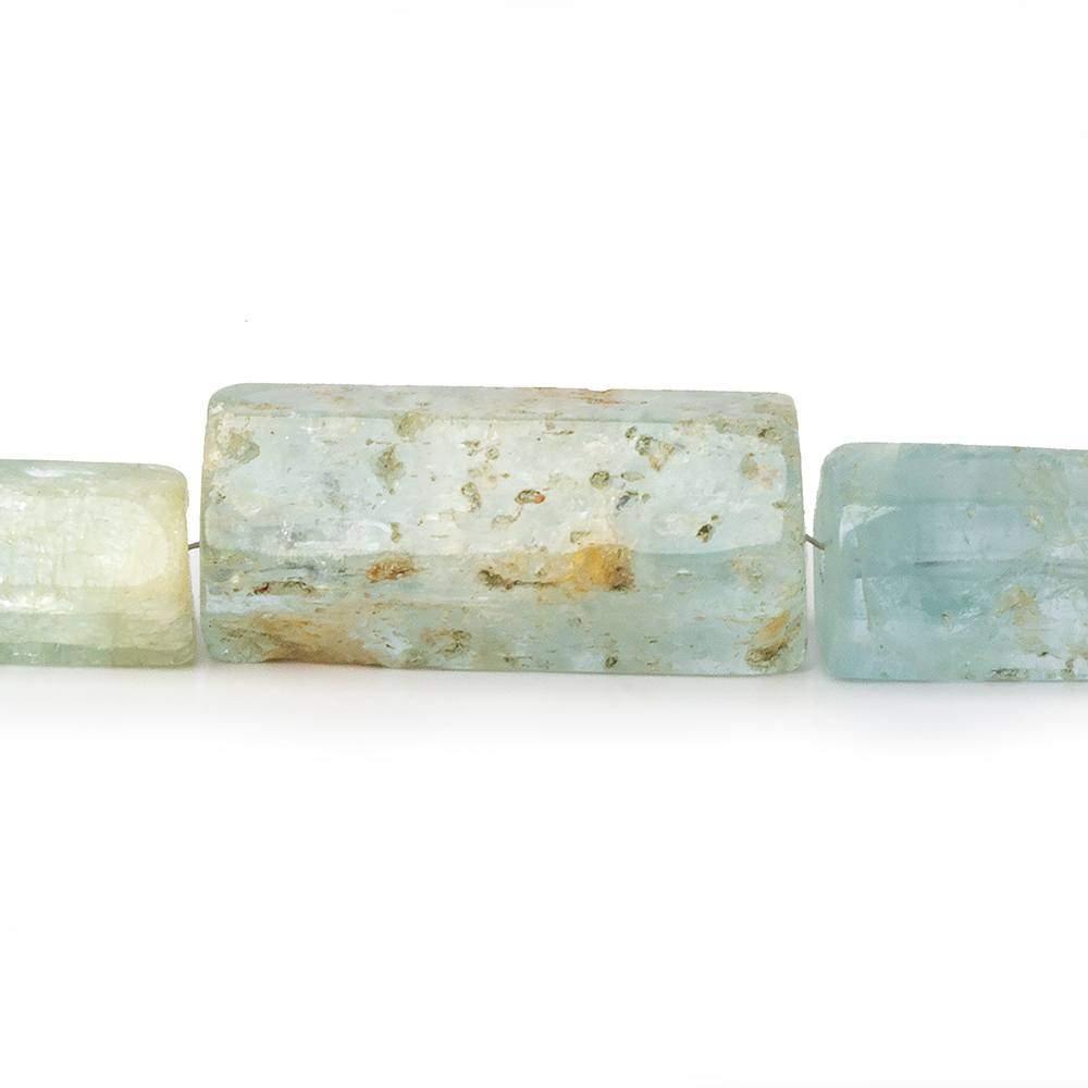 8x5-28x13mm Aquamarine Straight Drilled Natural Crystals 16 inch 36 beads - Beadsofcambay.com