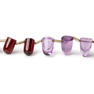 8x5-9x6mm Amethyst plain fancy shape beads 16 inch 45 pieces - Beadsofcambay.com