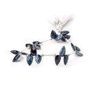 8x5-9x6mm Pietersite Shoulder Drilled Faceted Pear Beads 6.5 inch 21 pieces - Beadsofcambay.com