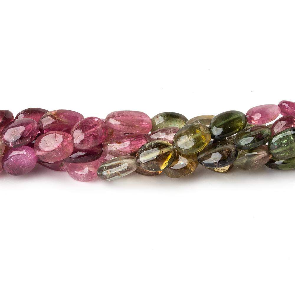 8x5mm Multi Color and Bi-color Tourmaline Plain Nugget Beads 15 inch 50 pcs - Beadsofcambay.com