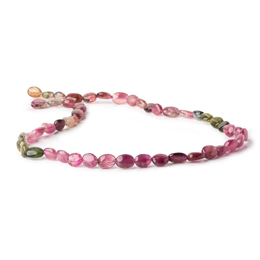 8x5mm Multi Color and Bi-color Tourmaline Plain Nugget Beads 15 inch 50 pcs - Beadsofcambay.com