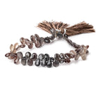 8x5mm Platinum & Plum Scapolite Faceted Pear Beads 8 inch 60 pieces - Beadsofcambay.com