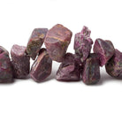 8x5x3-16x14x10mm Ruby Beads Unfaceted Natural Crystal 15 inch 100 pcs - Beadsofcambay.com