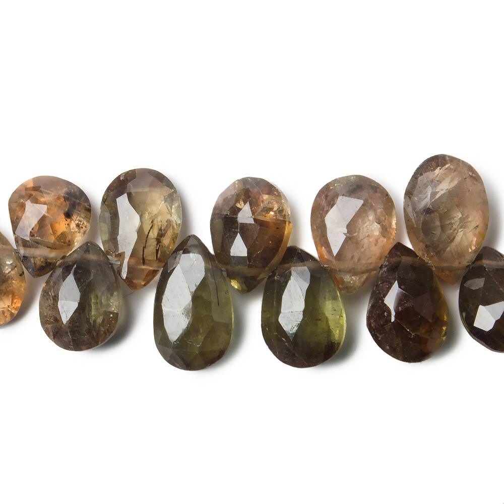 8x6-10x6mm Andalusite Beads Pear Briolette 8 inch 54 pieces - Beadsofcambay.com