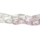 8x6-11x7mm Hiddenite & Kunzite faceted rectangle nuggets 8 inch 21 beads - Beadsofcambay.com