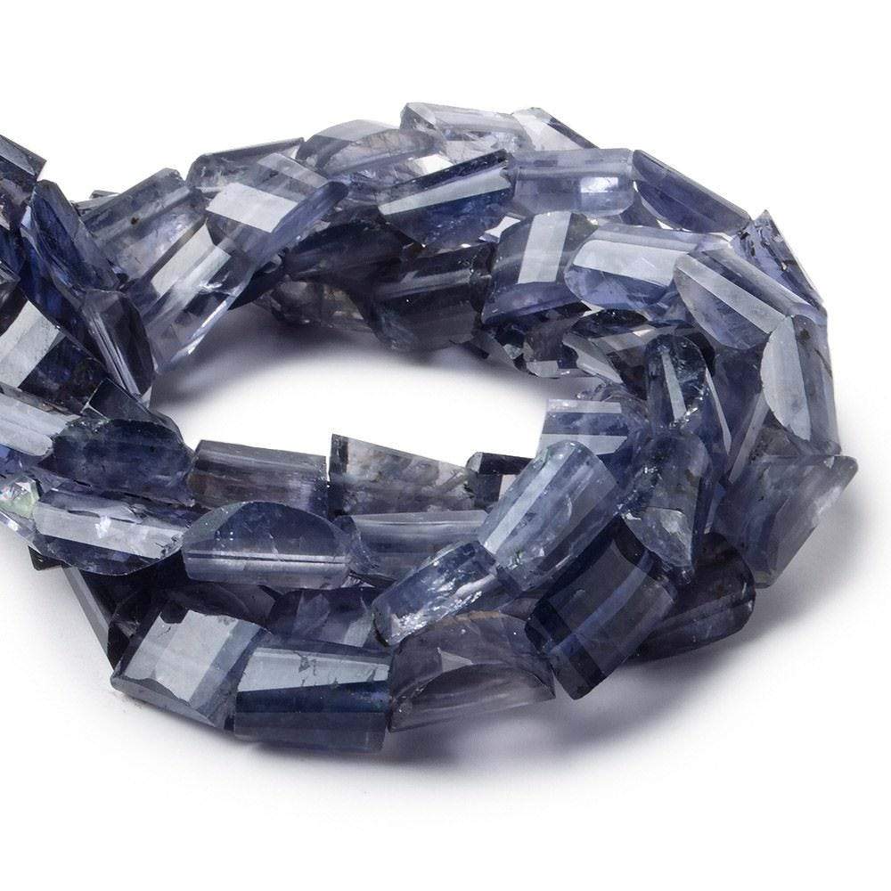 8x6-11x7mm Iolite Faceted Nugget Beads 8.5 inch 21 pieces A - Beadsofcambay.com