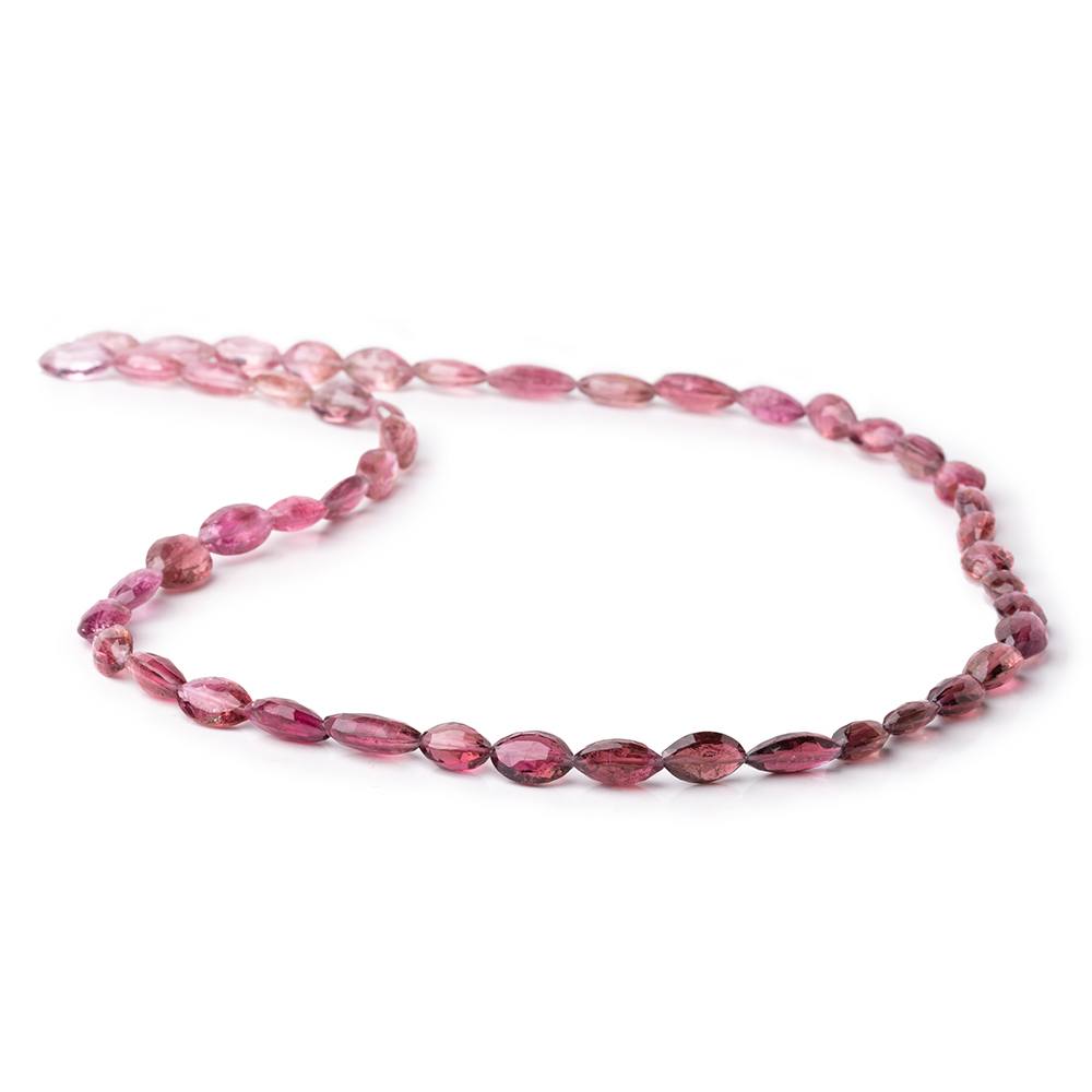 8x6-11x7mm Rubelite Tourmaline Faceted Marquise Beads 18 inch 48 pieces AAA - Beadsofcambay.com