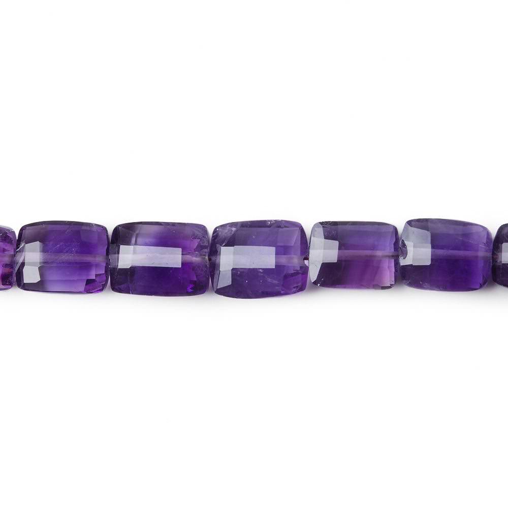 8x6-11x8mm Amethyst Checkerboard Rectangles 8.5 inch 23 beads A - Beadsofcambay.com