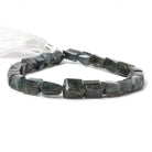 8x6-11x9mm Moss Aquamarine faceted nugget beads 8 inch 21 pieces - Beadsofcambay.com