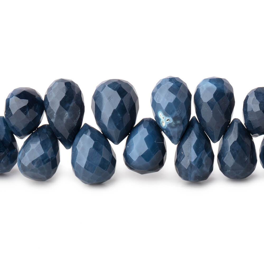8x6-12x7mm Owyhee Denim Blue Opal Tear Drop Beads 8 inch 54 pieces - Beadsofcambay.com