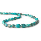 8x6-12x9mm Sleeping Beauty Turquoise with Pyrite plain nugget beads 18.5 inch 47 pcs - Beadsofcambay.com