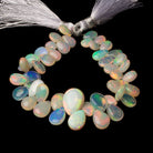 8x6-14x11mm Golden Ethiopian Opal Plain Pears 6.5 inch 47 beads - Beadsofcambay.com