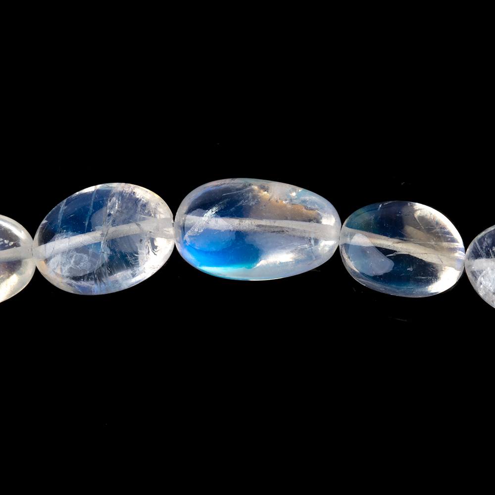 8x6-16x9mm Rainbow Moonstone Plain Nugget Beads 19 inch 42 pieces AA - Beadsofcambay.com