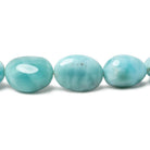 8x6-17x12mm Larimar plain nugget beads 19 inch 41 pieces AAA Grade - Beadsofcambay.com