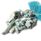 8x6-40x8mm Larimar top drilled Natural Crystal Chip beads 7.5 inch 35 beads - Beadsofcambay.com