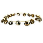 8x6- 9.5x7mm Plum Metallic Black Spinel Beads Faceted Pear Briolette 7.5 inch 20 pieces - Beadsofcambay.com