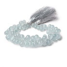 8x6-9x6.5mm Aquamarine Faceted Tear Drop Beads 7.5 inch 70 pieces AAA - Beadsofcambay.com