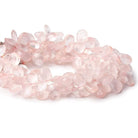8x6-9x7mm Rose Quartz faceted pear beads 7.5 inch 60 pieces - Beadsofcambay.com