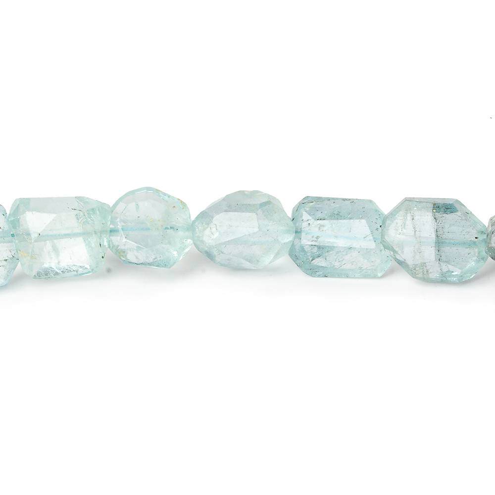 8x6-9x8mm Aquamarine Faceted Nuggets 16 inch 40 beads A - Beadsofcambay.com