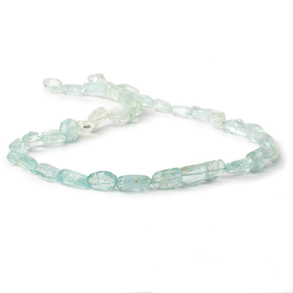 8x6-9x8mm Aquamarine Faceted Nuggets 16 inch 40 beads A - Beadsofcambay.com