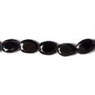8x6mm Black Spinel bezel faceted oval beads 13 inch 41 pieces - Beadsofcambay.com