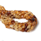 8x6mm Shaded Hessonite Garnet Straight Drill Faceted Ovals 12.75 inch 40 pcs - Beadsofcambay.com