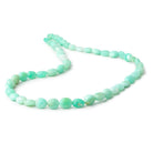 8x7-10x8mm Tanzanian Green Opal Plain Oval Beads 17.75 inch 48 pieces - Beadsofcambay.com