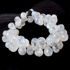 8x7-11x6mm Rainbow Moonstone Faceted Tear Drop Beads 8 inches 59 beads - Beadsofcambay.com