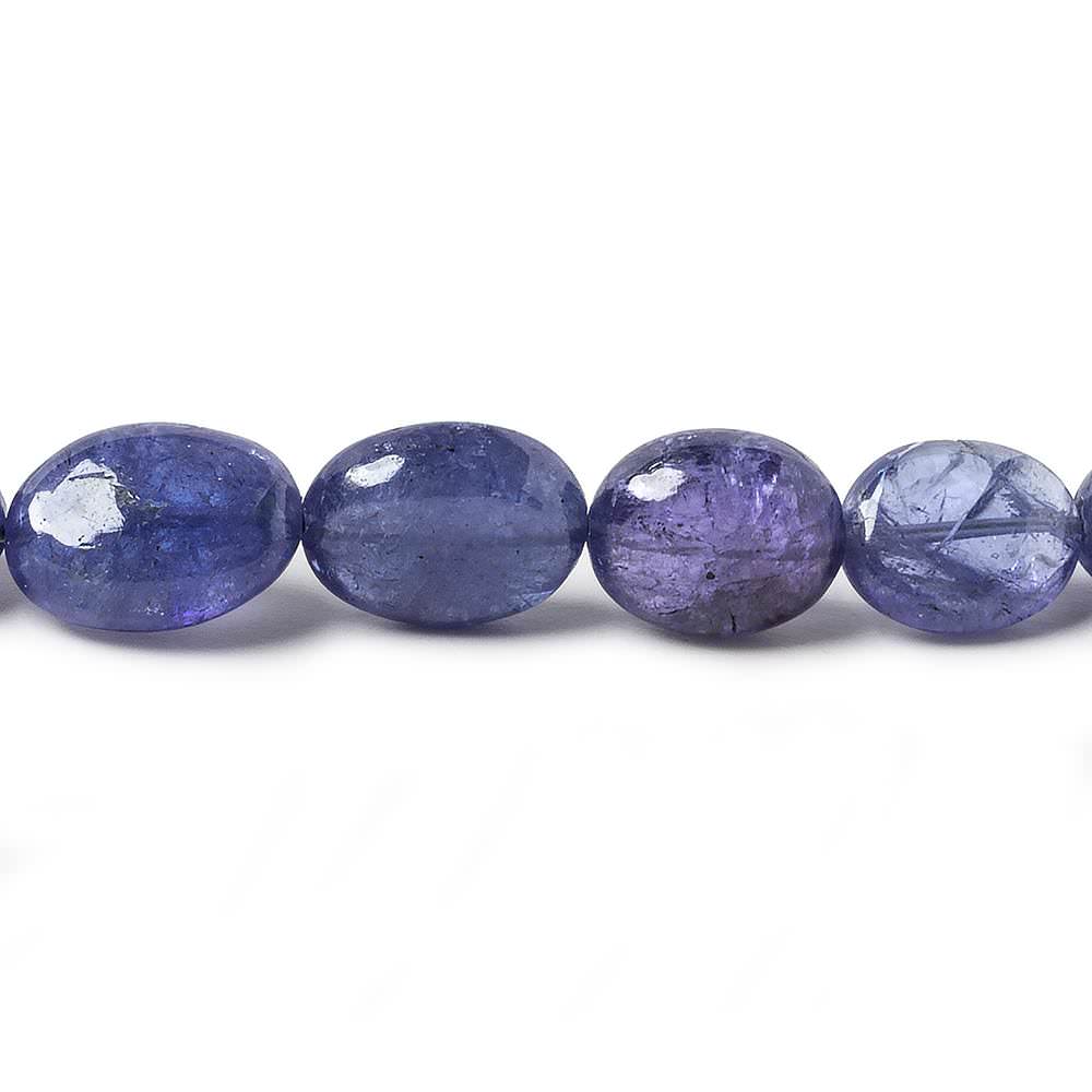 8x7-11x9mm Tanzanite unfaceted nugget beads 17 inch 43 pieces AA Grade - Beadsofcambay.com