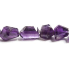 8x7-12x7mm Amethyst faceted nugget beads 10 inch 25 pieces - Beadsofcambay.com