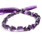 8x7-12x7mm Amethyst faceted nugget beads 10 inch 25 pieces - Beadsofcambay.com