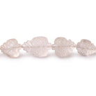 8x7-14x12mm Morganite Carved Fancy Shaped Beads 7.5 inch 18 pieces - Beadsofcambay.com