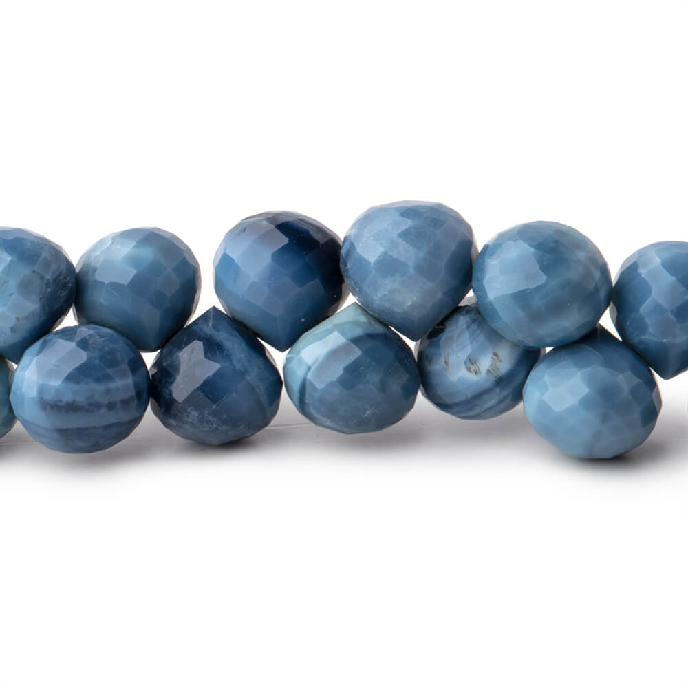 8x7-8.5x8mm Owyhee Opal Faceted Candy Kiss Beads 8 inch 48 pieces - Beadsofcambay.com