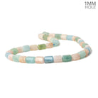 8x7-8x13mm Multi Beryl Hexagon Tubes 16 inch 32 large hole beads AA - Beadsofcambay.com