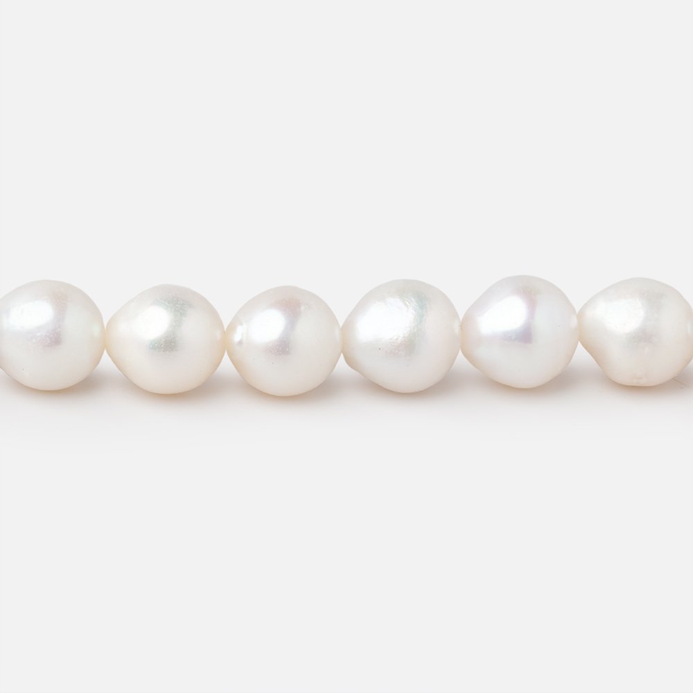 8x7-9x8mm Off White Petite Ultra Baroque Freshwater Pearls 15.5 inch 46 Beads AA - Beadsofcambay.com