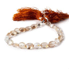 8x7.5-10x7mm Multi Color Topaz Faceted Oval Beads 8 inch 22 beads A - Beadsofcambay.com