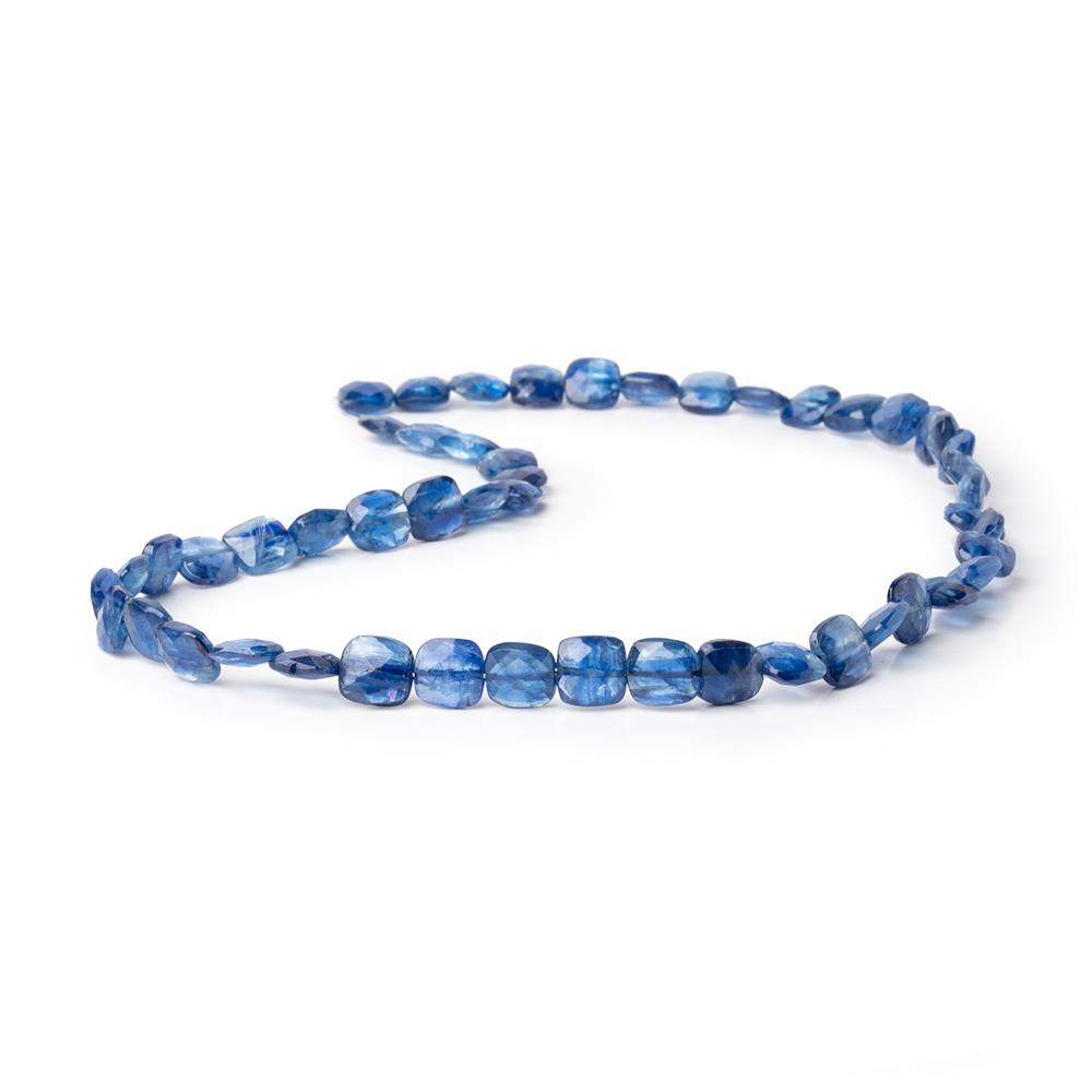 8x7.5mm Kyanite Faceted Pillow Beads 16 inch 49 pieces AA - Beadsofcambay.com