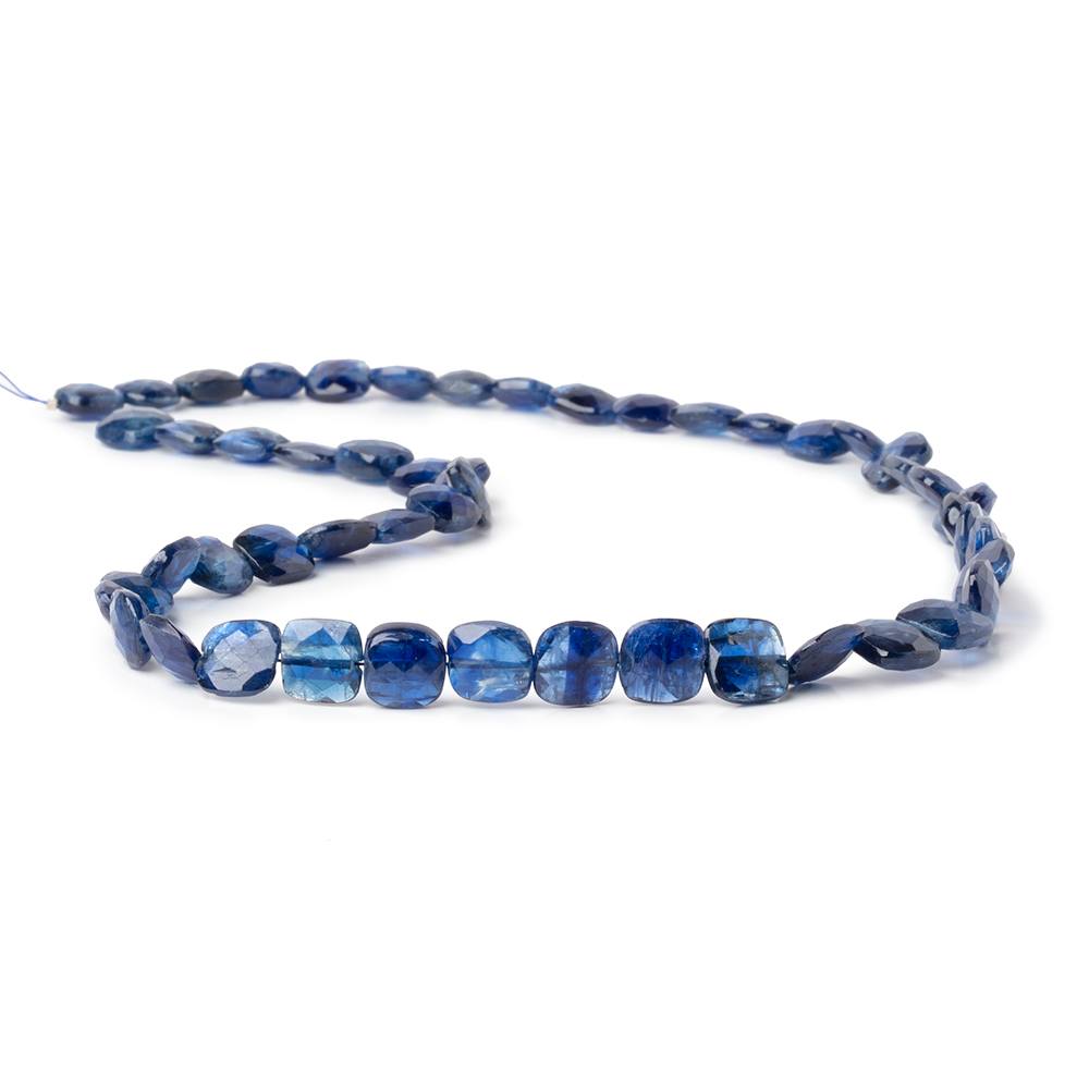 8x7.5mm Kyanite Faceted Pillow Beads 16 inch 53 pieces AA - Beadsofcambay.com