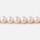 8x7mm Cream Off Round Freshwater Pearls 16 inch 54 pieces - Beadsofcambay.com