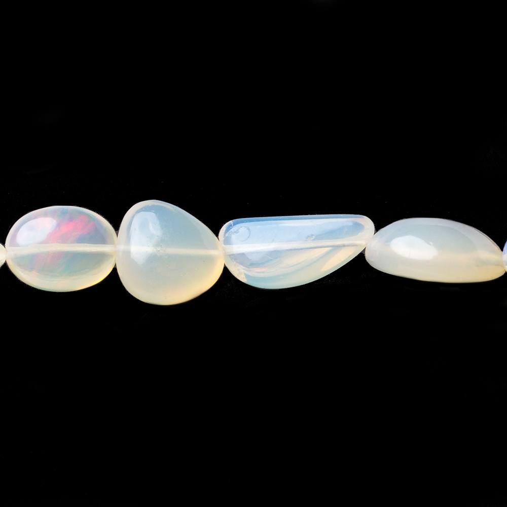 8x7x4-14x10x6mm Ethiopian Opal Straight Drill Plain Nuggets 18 inch 45 pieces - Beadsofcambay.com