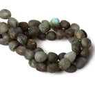8x8-10x8mm Matte Labradorite tumbled plain nuggets 7.5 inch 19 beads A - Beadsofcambay.com