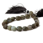 8x8-10x8mm Matte Labradorite tumbled plain nuggets 7.5 inch 19 beads A - Beadsofcambay.com