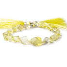 8x8-14x10mm Lemon Quartz Faceted Multiple Shape Beads 8 inch 19 pieces - Beadsofcambay.com
