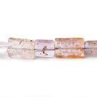 8x8-14x10mm Precious & Imperial Topaz plain tubes 18 inch 43 beads AA - Beadsofcambay.com