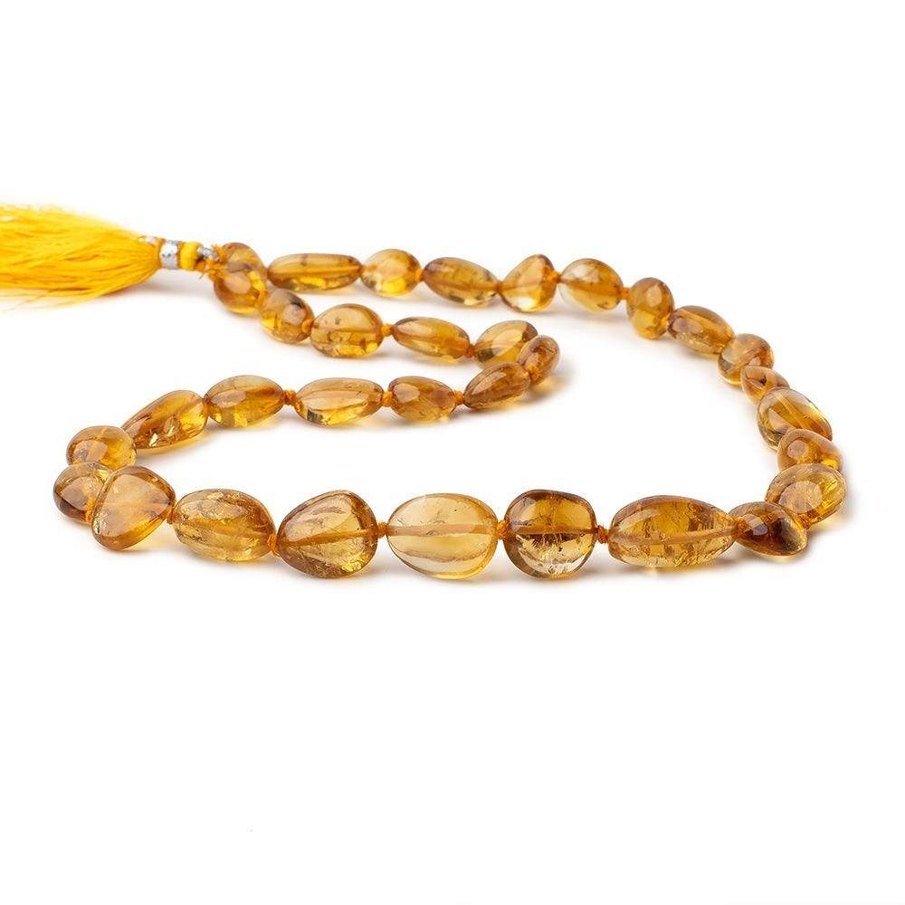 8x8-15x13mm Citrine Plain Nugget Beads17 inch 33 pieces - Beadsofcambay.com