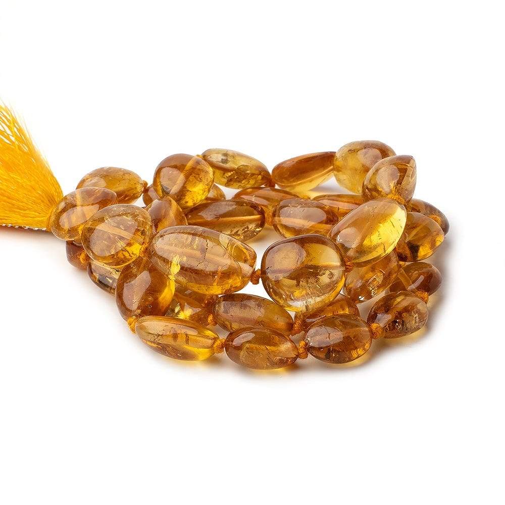 8x8-15x13mm Citrine Plain Nugget Beads17 inch 33 pieces - Beadsofcambay.com