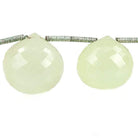 8x8-15x15mm Chartreuse Chalcedony `Candy Kiss` Briolette 7.5 inch 14 pcs - Beadsofcambay.com