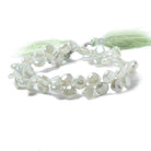 8x8-9x9mm Mystic Prehnite Plain Pillow beads 8 inch 50 pieces - Beadsofcambay.com