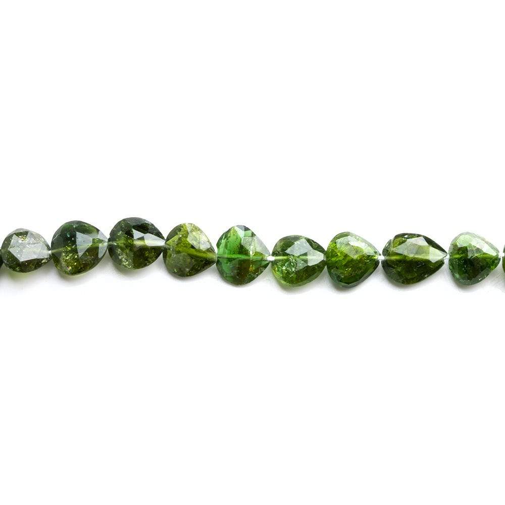 8x8mm Chrome Tourmaline Straight Drill Heart - Beadsofcambay.com